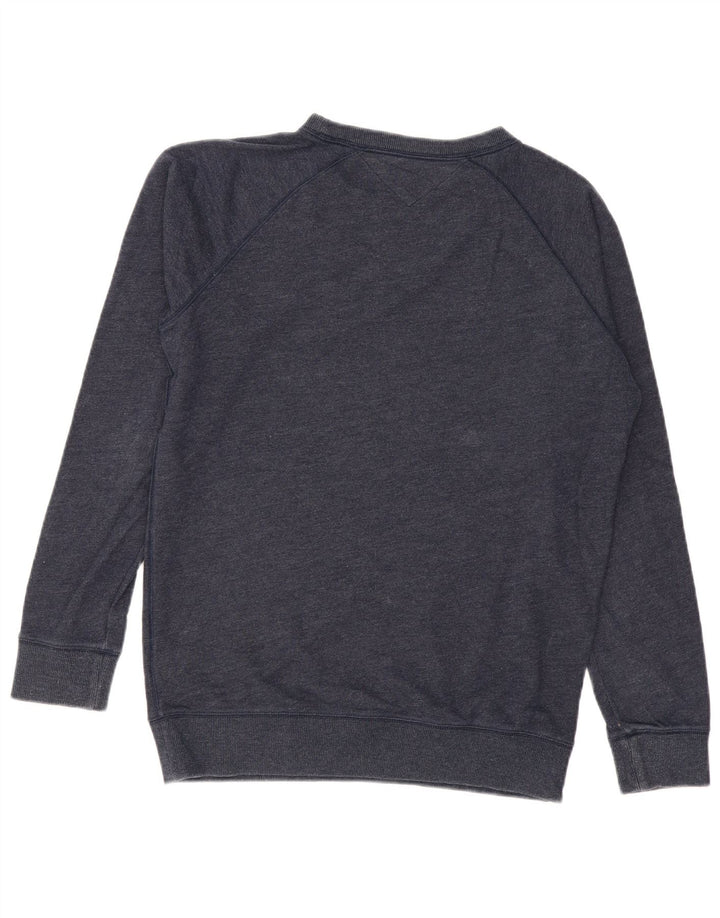 Tommy Hilfiger Uomo Regular Fit Felpa Maglione Medio Blu Navy Cotone