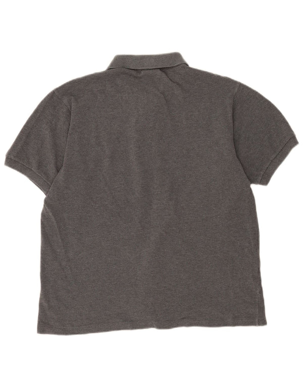 Polo da uomo Lacoste taglia 5 grande in cotone grigio