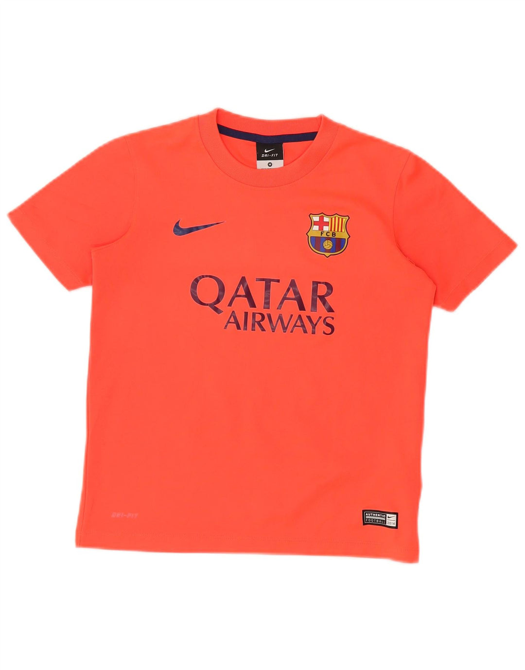 T-shirt con grafica NIKE Barcelona per ragazzi, 10-11 anni, arancione medio