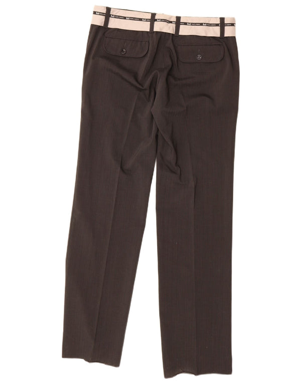 DOLCE & GABBANA Pantaloni casual grafici da uomo W34 L33 a righe nere