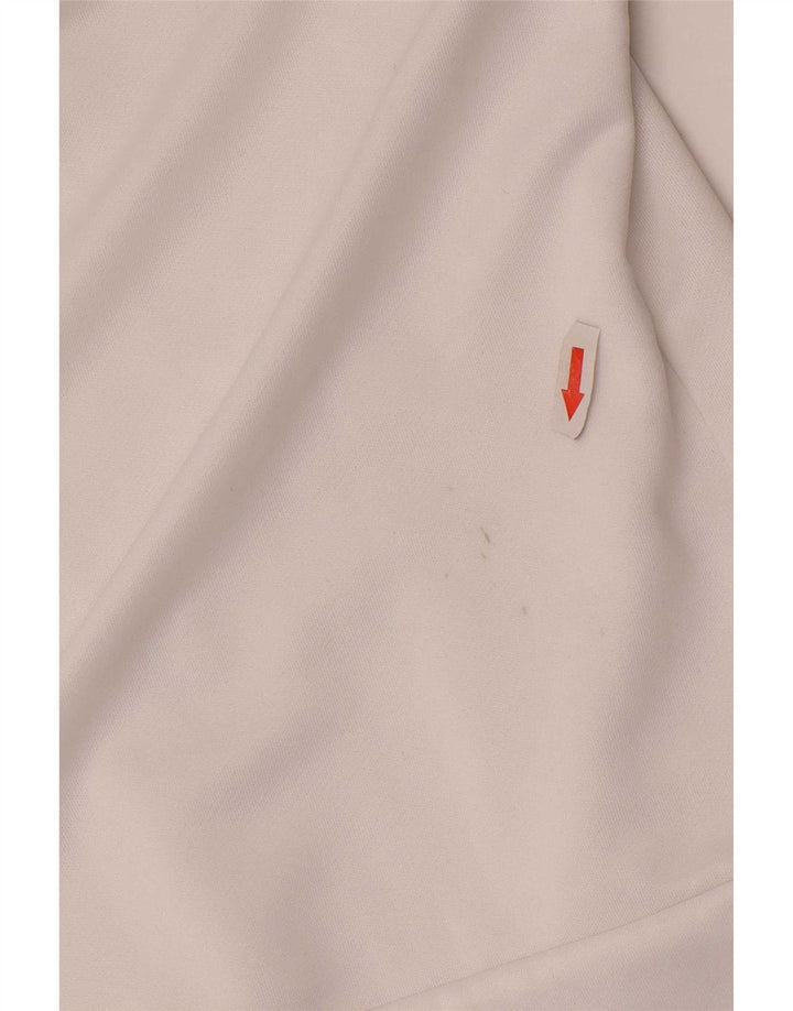 Maglione con cappuccio e zip da donna Adidas UK 14 Poliestere color block bianco medio