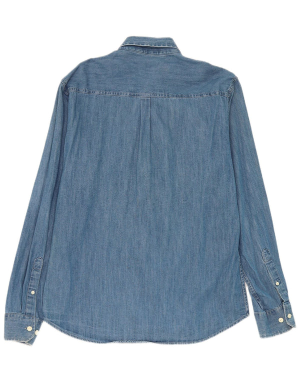 Camicia di jeans da uomo Jack & Jones XL in cotone blu