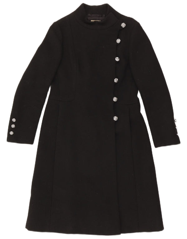 Cappotto vintage da donna UK 10 piccolo nero