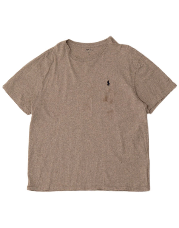 Polo Ralph Lauren T-shirt da uomo Top grande in cotone grigio
