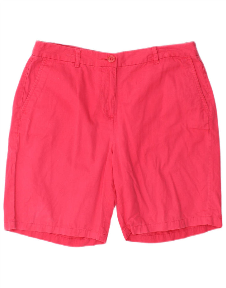 Pantaloncini chino da donna Marks & Spencer UK 12 medi W30 cotone rosa