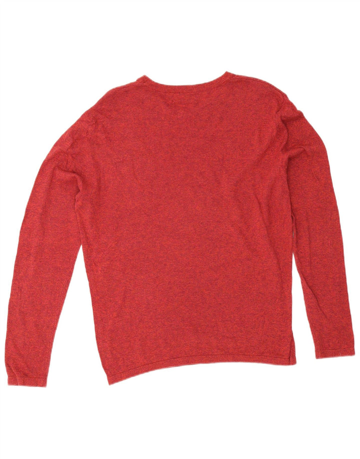 Maglione Zara da uomo con scollo a barca rosso medio screziato