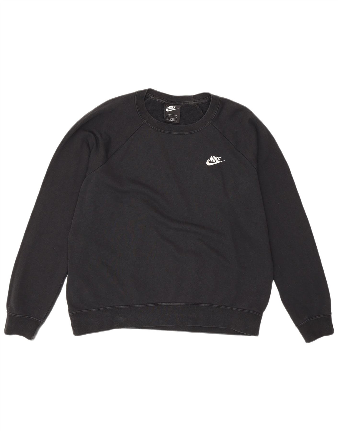 Felpa da uomo Nike Maglione grande in cotone nero