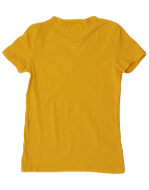 Maglietta da donna Tommy Hilfiger Top UK 10 piccola gialla