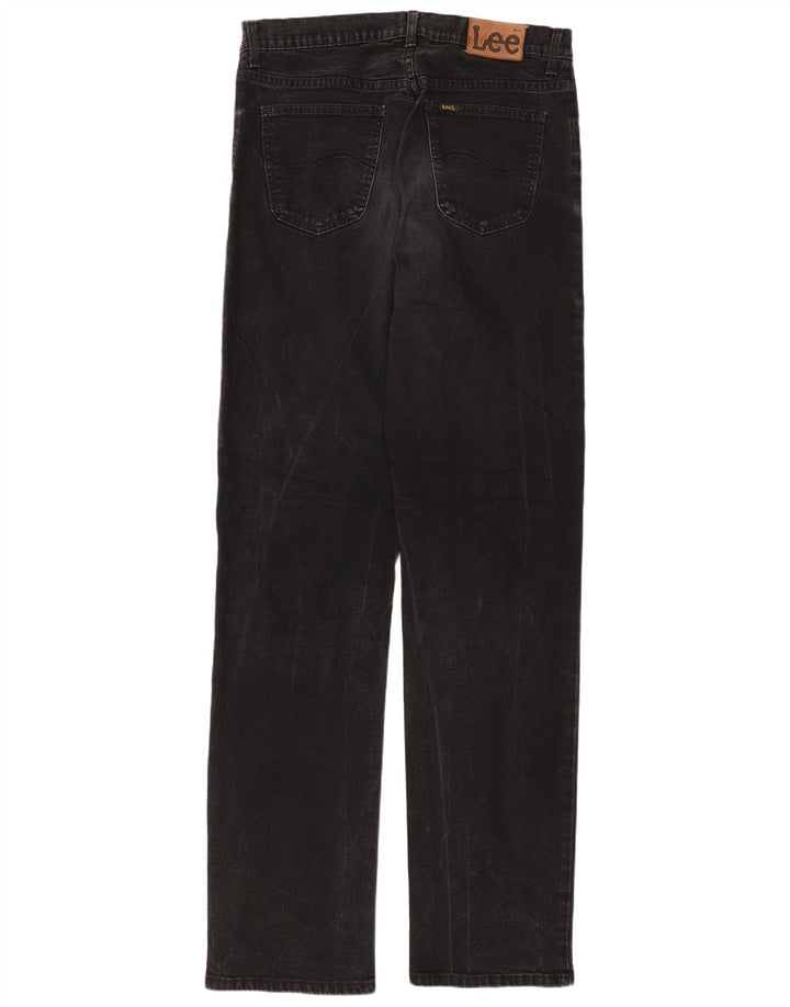 Jeans dritti Brooklyn da donna Lee W34 L36 cotone nero
