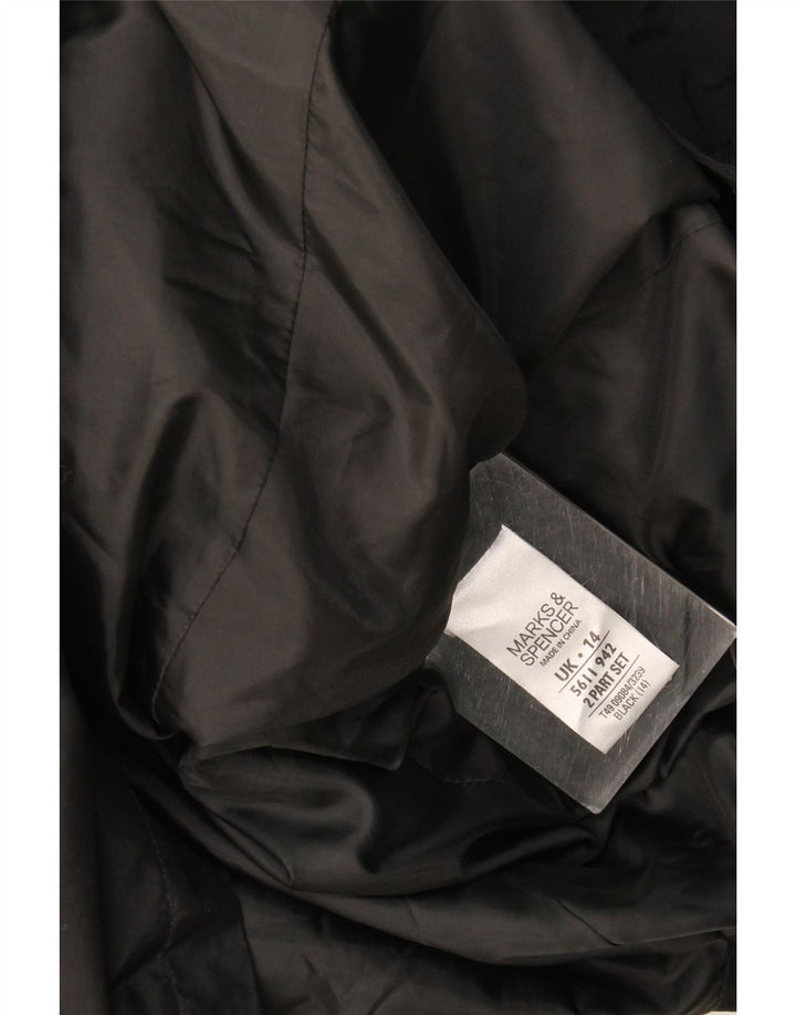 Trench da donna Marks & Spencer UK 14 grande poliestere nero