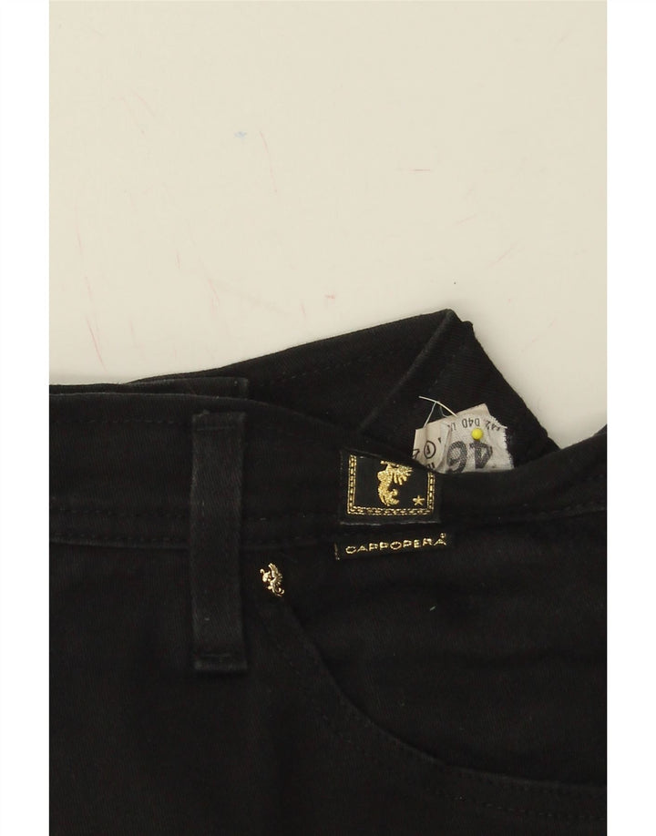 CAPPOPERA Womens Straight Jeans IT 46 Large W32 L29 Black Cotton Vintage Cappopera and Second-Hand Cappopera from Messina Hembry 
