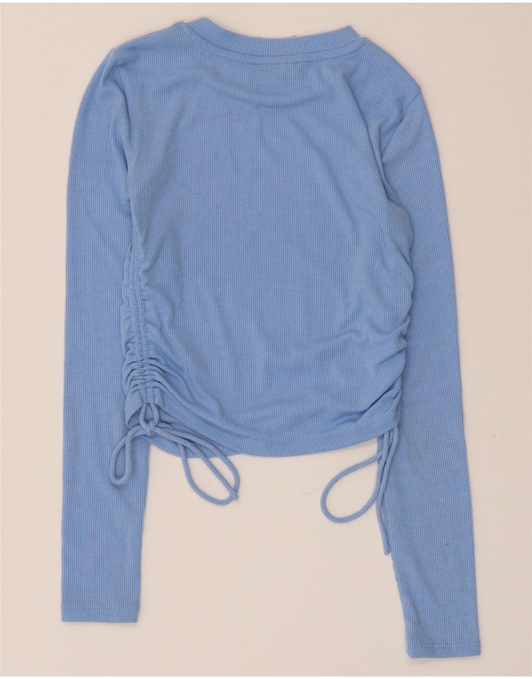 Top corto da donna Zara a maniche lunghe UK 8 piccolo blu