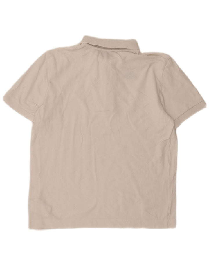 KAPPA Mens Polo Shirt Large White Cotton