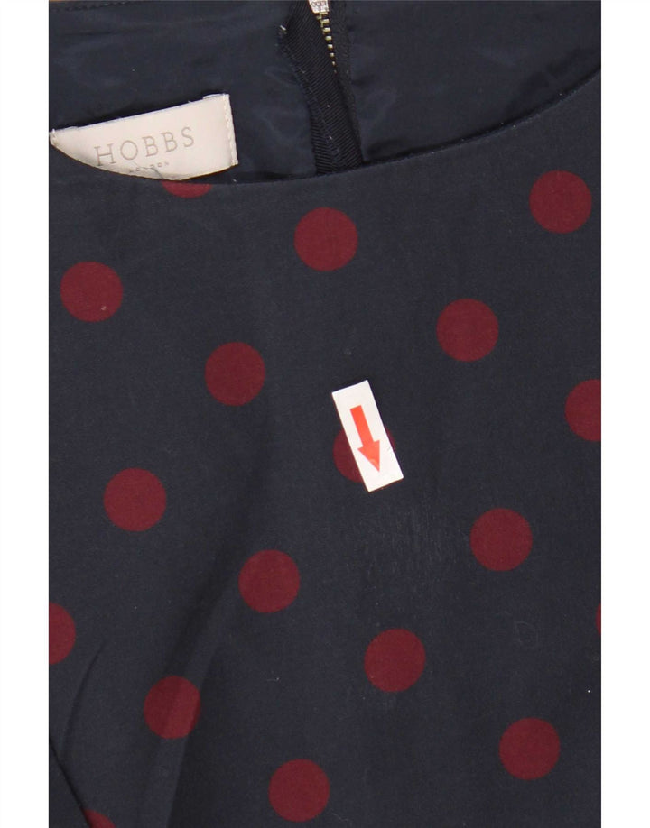 Abito tubino da donna Hobbs UK 14 poliestere maculato medio blu navy