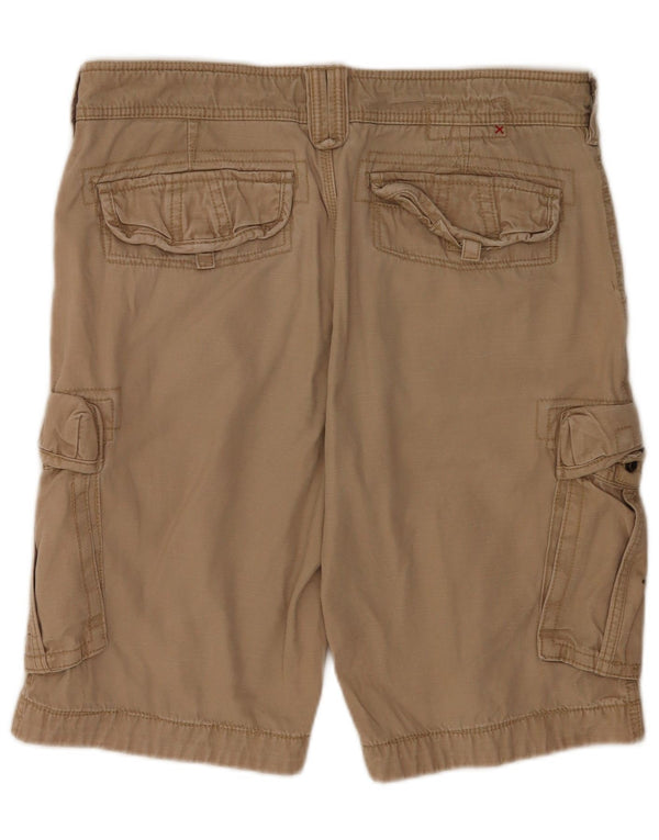 Pantaloncini cargo da uomo Fat Face W34 Large in cotone beige