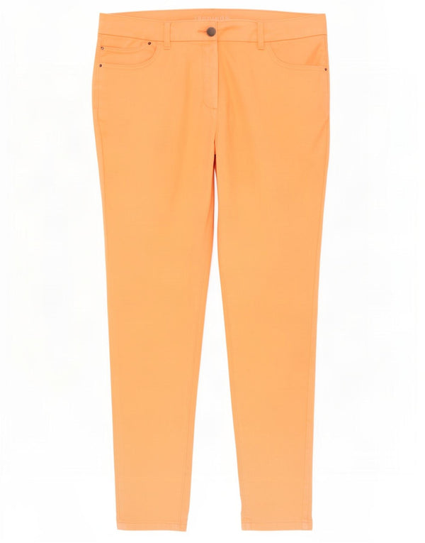 Pantaloni casual skinny da donna Marks & Spencer UK 20 2XL W38 L30 Arancione