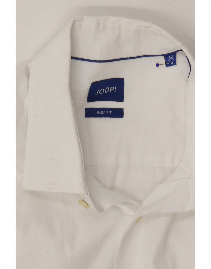 Camicia Joop da uomo slim fit taglia 38 15 cotone bianco medio