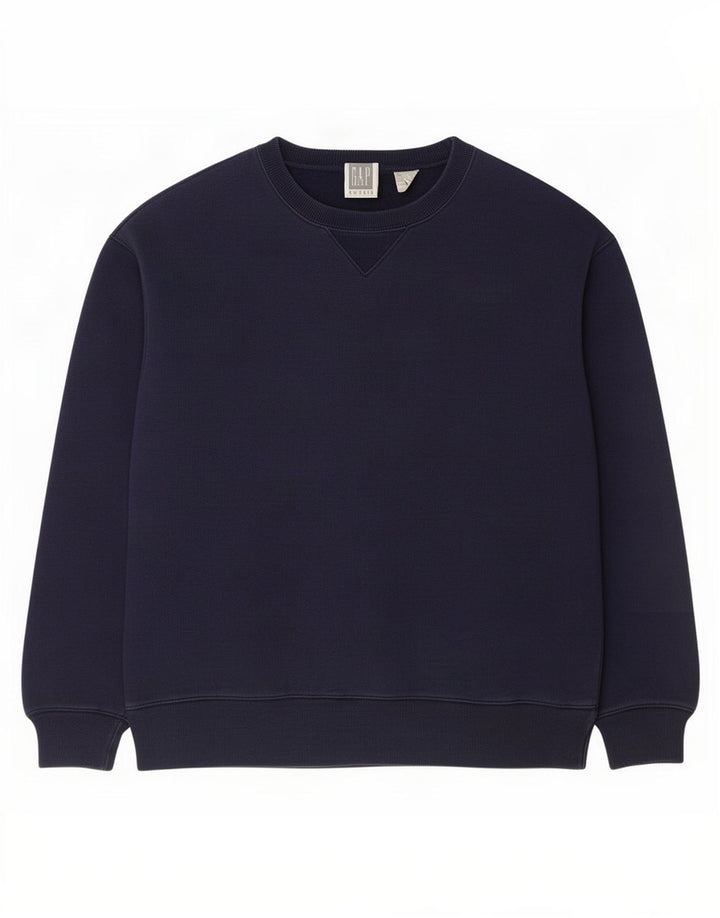 Gap Felpa da uomo Maglione grande in cotone blu navy