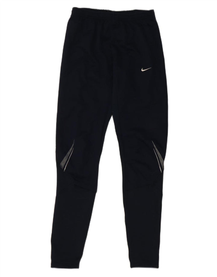 Pantaloni da tuta Nike da uomo in poliestere a righe medie blu navy