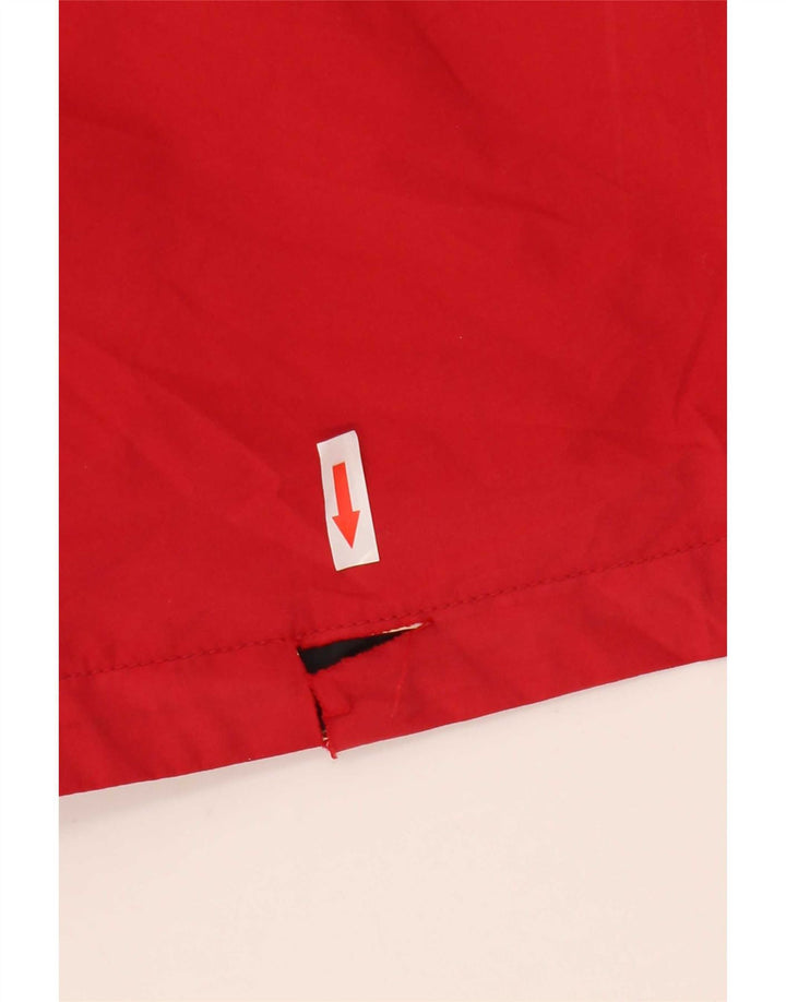 Giacca antipioggia Columbia da uomo con cappuccio in titanio UK 38 poliestere rosso medio
