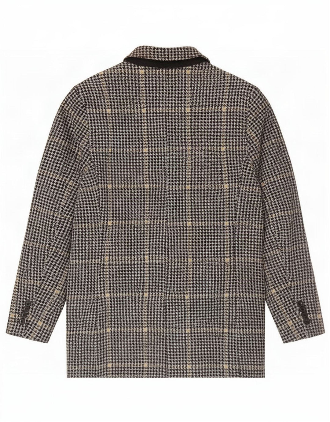 Giacca blazer doppiopetto da uomo Zara UK 38 pied de poule medio nero