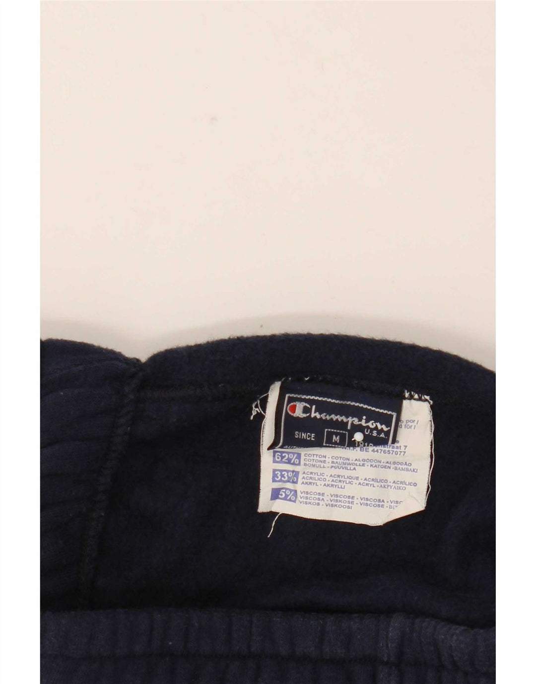 Pantaloni da tuta da uomo Champion in cotone medio blu navy