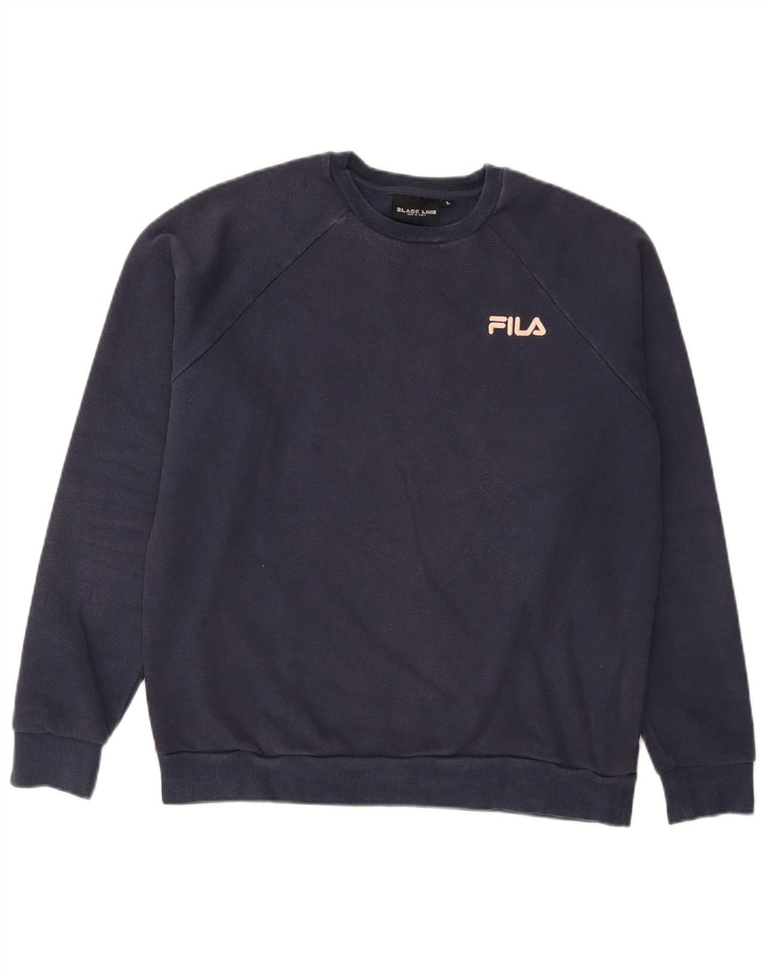 Felpa da uomo Fila Maglione grande in cotone blu navy
