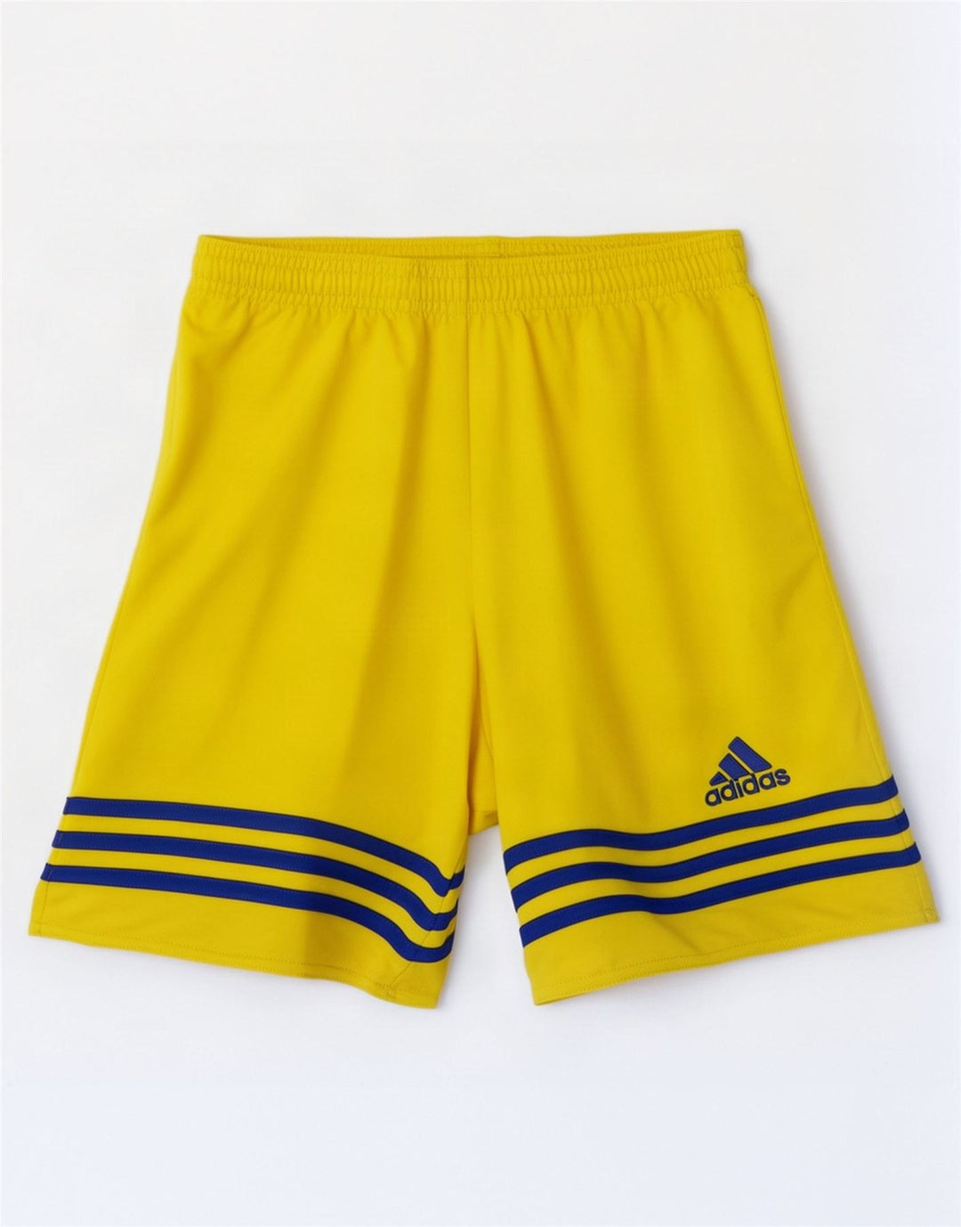 Pantaloncini sportivi Adidas Climalite da uomo piccoli in poliestere giallo