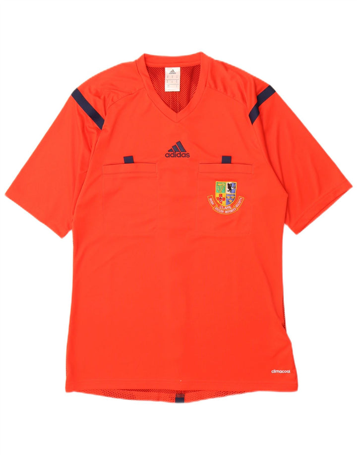 T-shirt grafica Adidas da uomo Irish Clare Top in poliestere rosso medio