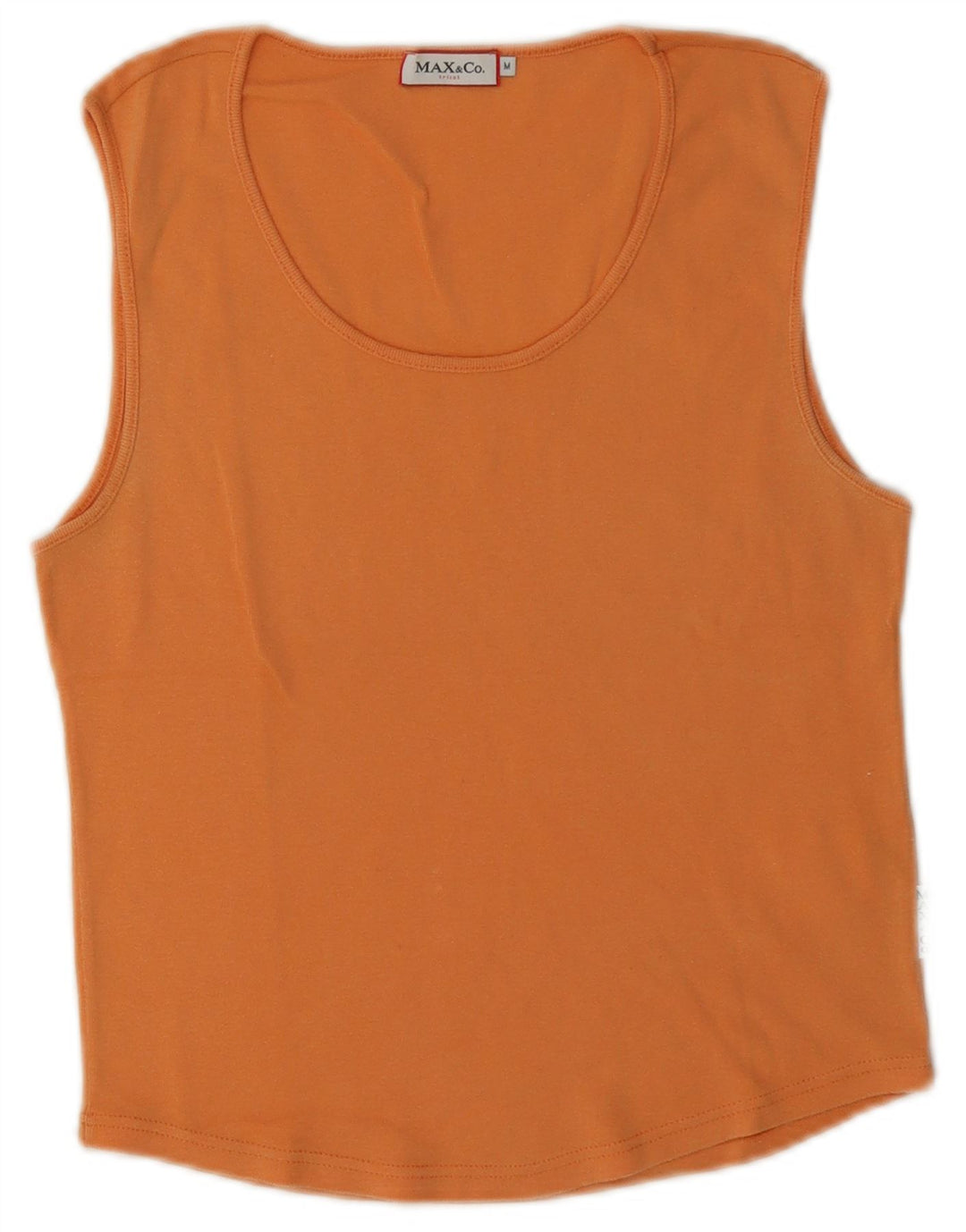 Max & Co. Canotta corta da donna UK 12 Cotone arancione medio