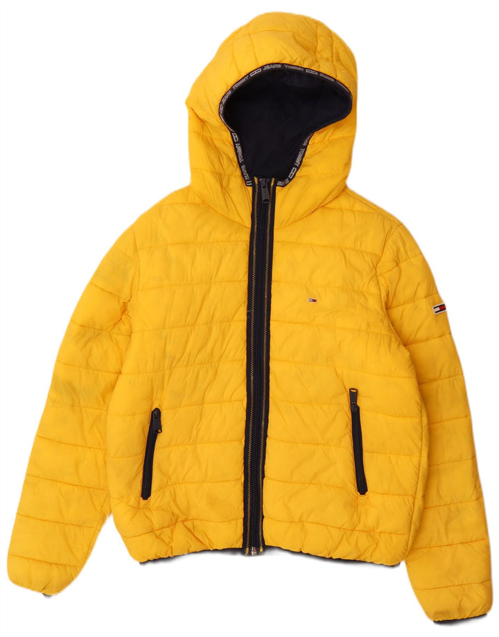 Giacca imbottita vestibilità regolare con cappuccio da uomo Tommy Hilfiger UK 38 giallo medio