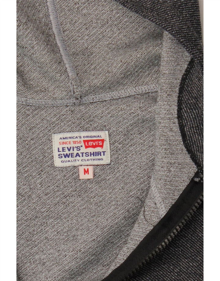 Maglione con cappuccio e zip da donna LEVI'S UK 14 Grigio medio