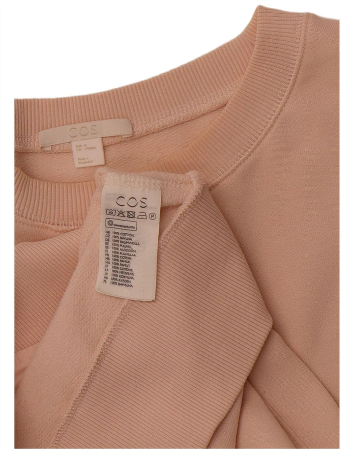 Abito maglione oversize da donna COS UK 14 Cotone rosa medio