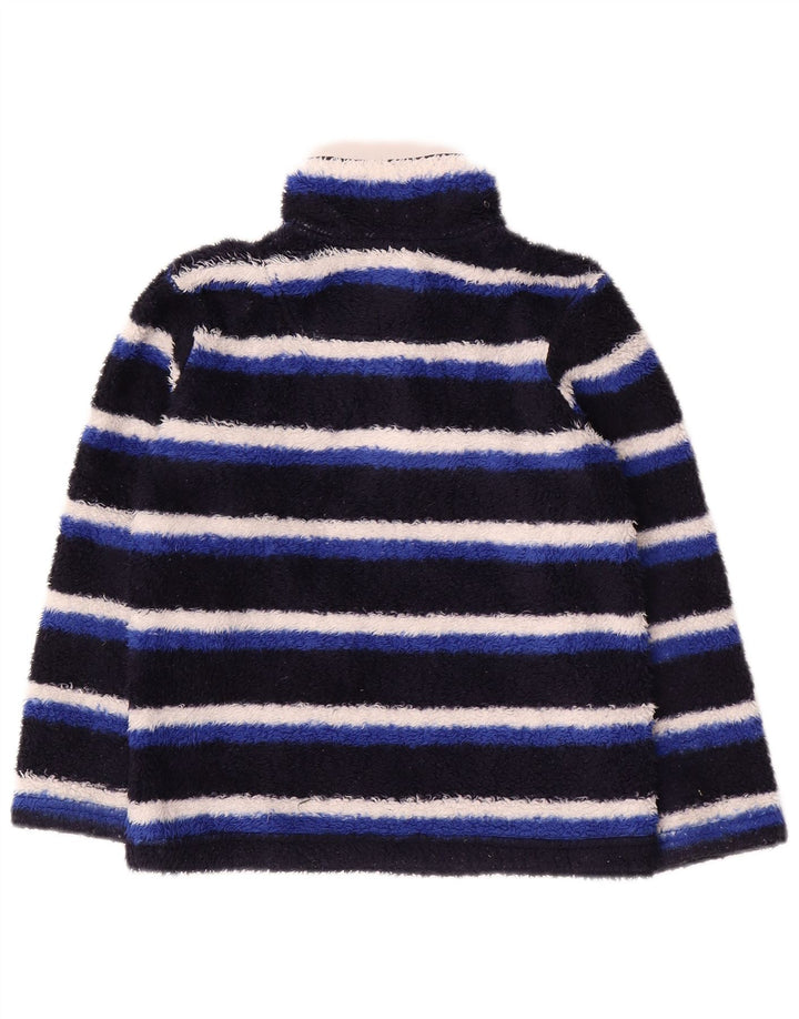 JOULES Maglione in pile con collo con zip per ragazzi 5-6 anni Poliestere a righe blu