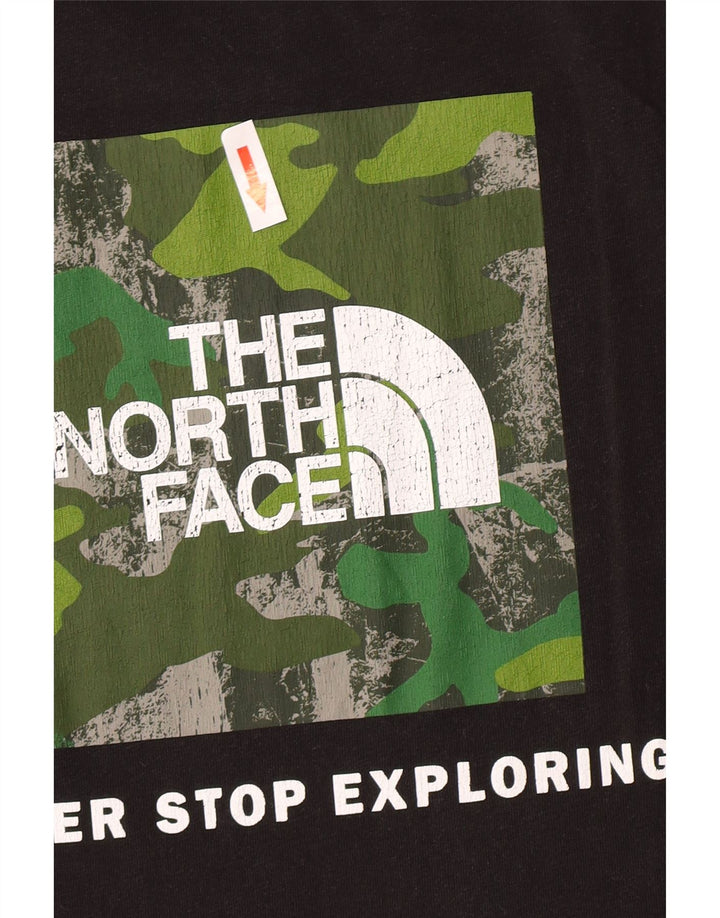 T-shirt grafica da uomo The North Face Top in cotone nero medio