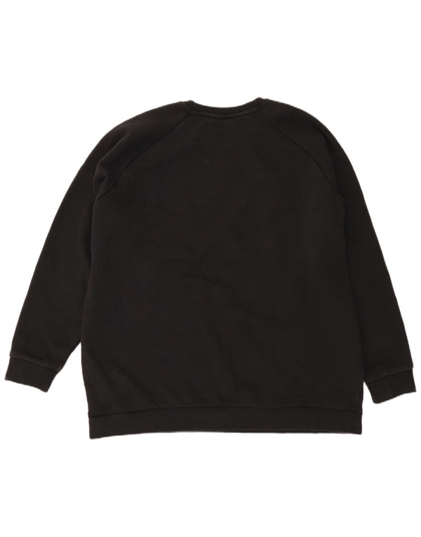 Felpa da uomo ADIDAS maglione 2XL cotone nero