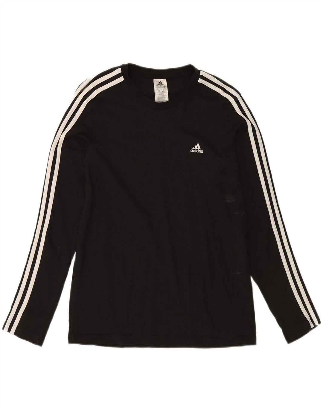 Maglia ADIDAS da donna a maniche lunghe UK 16/18 grande cotone nero