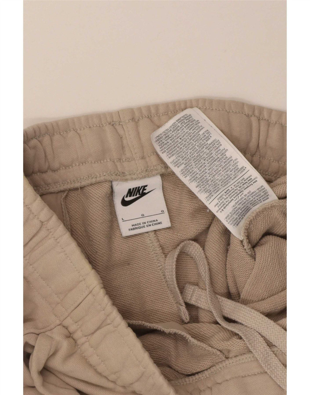 Pantaloni da tuta da uomo Nike Joggers grandi in cotone beige