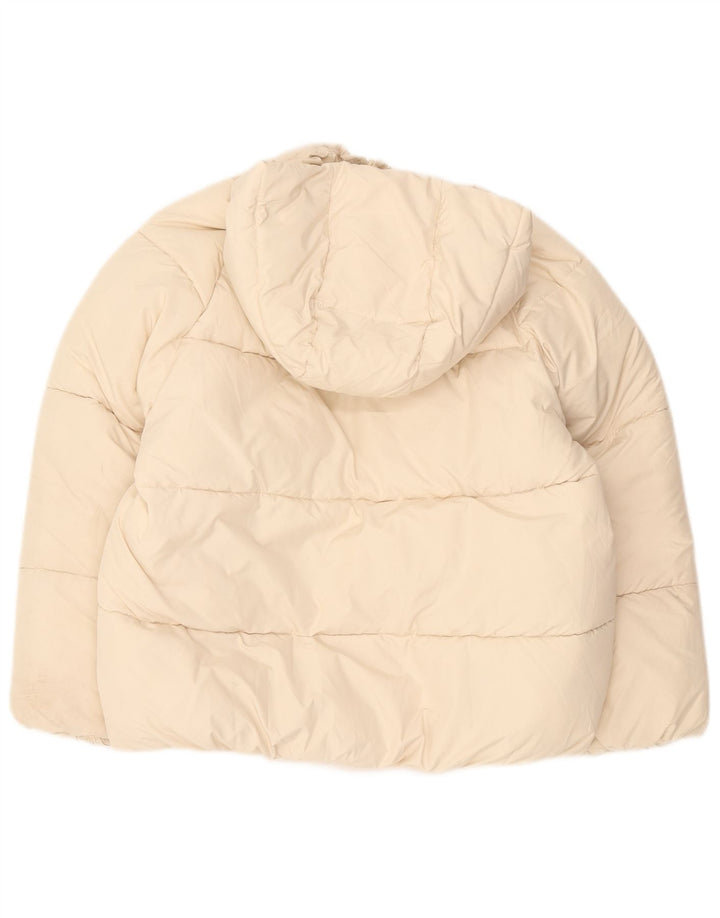 Giacca imbottita con cappuccio per ragazze Zara 11-12 anni in poliestere beige