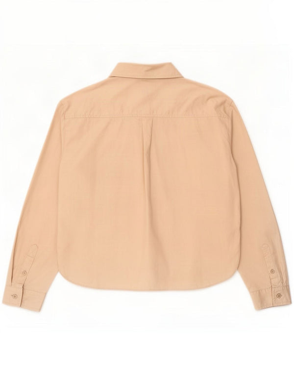 Camicia Zara da donna UK 14 cotone beige medio