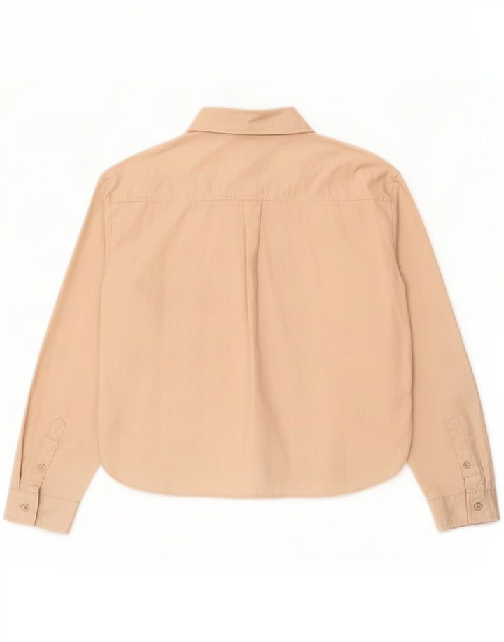 Camicia Zara da donna UK 14 cotone beige medio