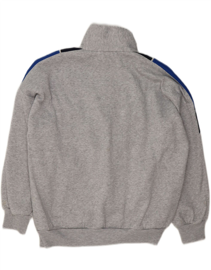 VINTAGE Mens Tracksuit Top Jacket Medium Grey Colourblock Polyester Vintage Vintage and Second-Hand Vintage from Messina Hembry 