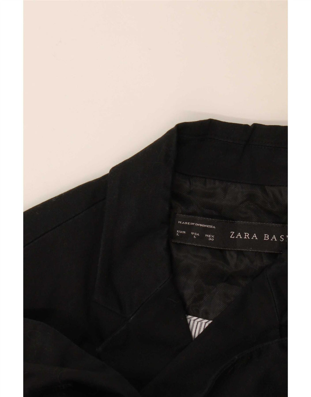 Giacca blazer a 1 bottone da donna Zara UK 14 grande nera