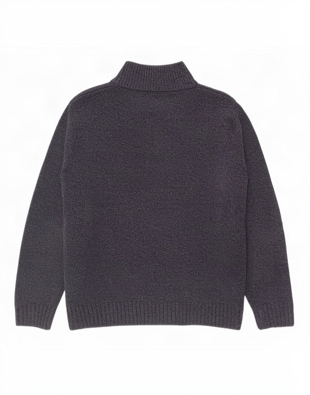 Maglione da uomo Marks & Spencer con bottoni e collo grande blu navy screziato