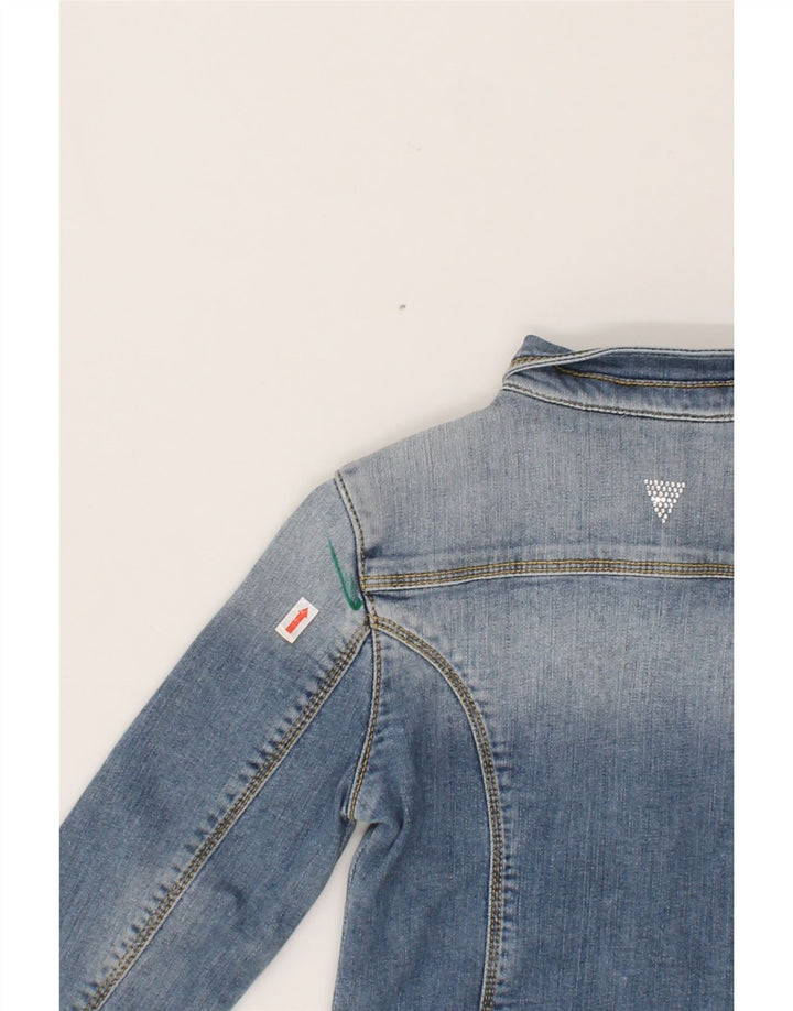 GUESS Girls Denim Jacket 5-6 Years Blue Cotton Vintage Guess and Second-Hand Guess from Messina Hembry 