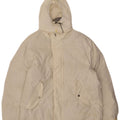 Giacca imbottita ampia con cappuccio da uomo Invicta UK 36 piccola poliestere bianco