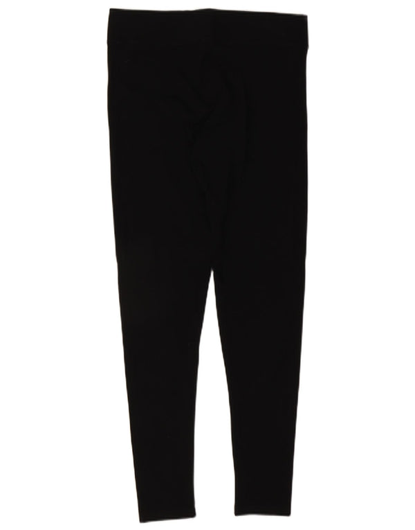 Marks & Spencer Womens Leggings UK 12 Medium Black Cotton
