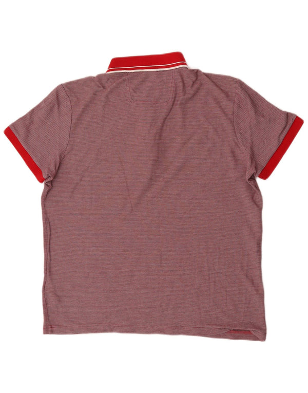 Polo Hugo Boss da uomo vestibilità regolare XL in cotone a righe rosse
