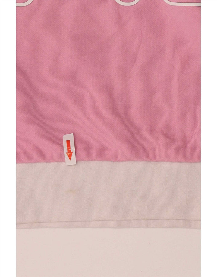 Felpa corta oversize da donna Fila, maglione UK 10 Small Pink Colourblock