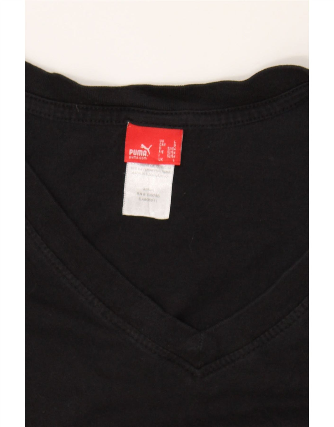 PUMA Mens T-Shirt Top Large Black Cotton Vintage Puma and Second-Hand Puma from Messina Hembry 
